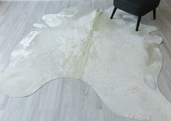 (Rare) Off White Cowhide Rug (Size: 240 X 200 CM) CHR2393