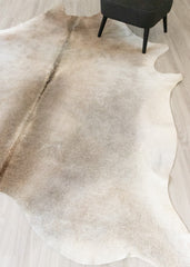 Beige And White Cowhide Rug (Size: 280 X 220 CM) CHR2355