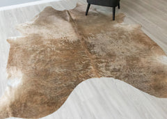 (Rare) Gris Tan Cowhide Rug (Size: 250 x 230 CM) CHR2400