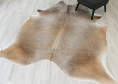 (Rare) Gris Tan Cowhide Rug (Size: 230 x 190 CM) CHR2358