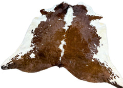 Hereford Brown And White Cowhide Rug (Size: 230 x 210 CM) CHR1902