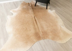Beige And White Cowhide Rug (Size: 240 X 200 CM) CHR2368