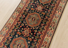 Authentic Wool Hand-Knotted Hallway Runner Rug – 76 x 240 cm