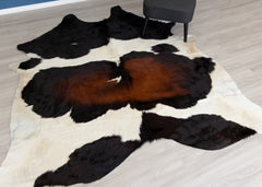 Reddish Cowhide Rug (Size: 240 x 230 CM)