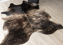 (Rare) Grey Brindle Cowhide Rug (Size: 270 x 220 CM)