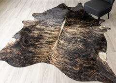 (Rare) Grey Brindle Cowhide Rug (Size: 280 x 220 CM)