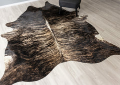 (Rare) Grey Brindle Cowhide Rug (Size: 280 x 220 CM)