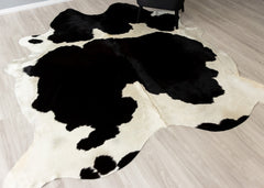 Black And White Cowhide Rug (Size: 250 x 220 CM)