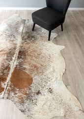 Salt Pepper Tri-Color Cowhide Rug (Size: 250 x 210 CM)