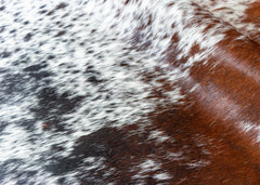 Salt Pepper Tri-Color Cowhide Rug (Size: 240 x 180 CM)