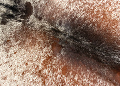 Salt Pepper Tri-Color Cowhide Rug (Size: 230 x 190 CM)