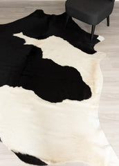 Black And White Cowhide Rug (Size: 240 x 210 CM)