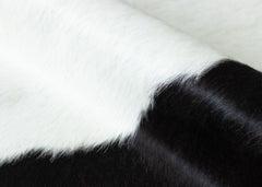 Black And White Cowhide Rug (Size: 230 x 200 CM)