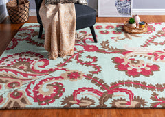 Pomegranate Floral Wool Rug