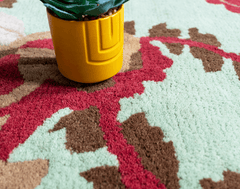 Pomegranate Floral Wool Rug