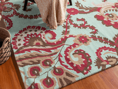 Pomegranate Floral Wool Rug