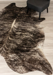 (Rare) Grey Brindle Cowhide Rug (Size: 240 X 200 CM)
