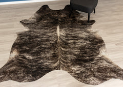 (Rare) Grey Brindle Cowhide Rug (Size: 240 X 200 CM)
