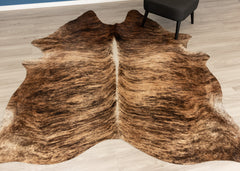 Medium Brindle Cowhide Rug (Size: 240 X 220 CM)