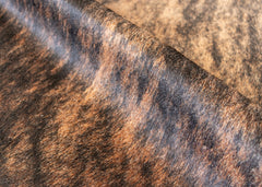 Dark Brindle Cowhide Rug (Size: 230 X 200 CM)