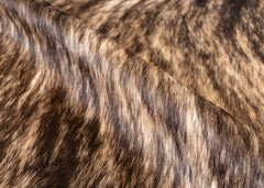 Dark Brindle Cowhide Rug (Size: 240 X 200 CM)