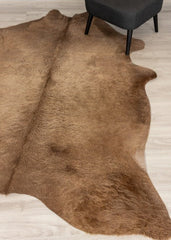 Chocolate Tan Cowhide Rug (Size:220 X 190 CM)