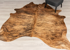 Medium Brindle Cowhide Rug (Size: 220 X 210 CM)