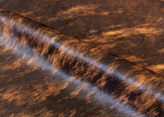 Dark Brindle Cowhide Rug (Size: 230 X 200 CM)