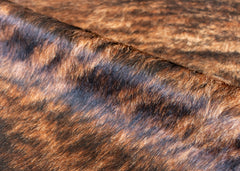 Dark Brindle Cowhide Rug (Size: 220 X 220 CM)