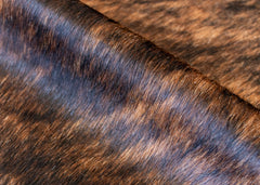 Dark Brindle Cowhide Rug (Size: 240 X 190 CM)