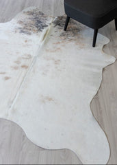 Salt Pepper Tri-Color Cowhide Rug (Size: 220 X 180 CM)