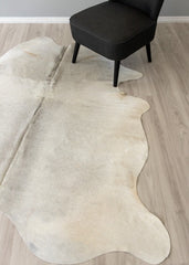 Grey Cowhide Rug (Size: 210 X 180 CM)