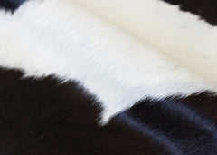 Black And White Cowhide Rug (Size: 210 X 160 CM)
