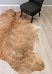 Light Brindle Cowhide Rug (Size: 230 X 180 CM)