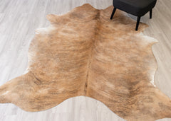 Light Brindle Cowhide Rug (Size: 230 X 180 CM)