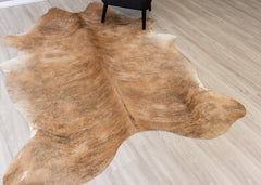 Light Brindle Cowhide Rug (Size: 230 X 180 CM)
