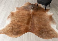 Medium Brindle Cowhide Rug (Size: 240 X 210 CM)