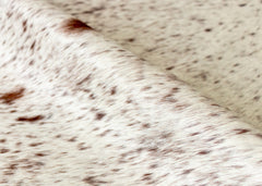Salt Pepper Brown & White Cowhide Rug (Size: 240 X 200 CM)