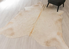 (Rare) Cream Off White Cowhide Rug (Size: 230 X 210 CM) CHR1915