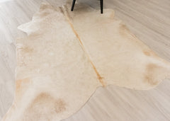 (Rare) Cream Off White Cowhide Rug (Size: 230 X 210 CM) CHR1915