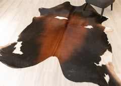 Reddish Cowhide Rug (Size: 240 X 210 CM) CHR2197