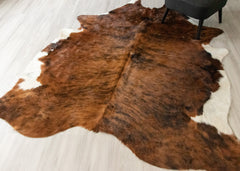 Dark Brindle Cowhide Rug (Size: 250 X 210 CM) CHR2529