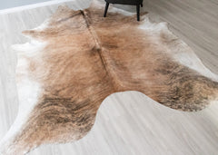 Light Brindle Cowhide Rug (Size: 270 X 230 CM) CHR2538