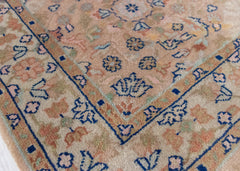 Authentic Wool Hand-Knotted Floral Hallway Runner Rug - 90 x 160 CM