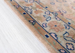 Authentic Wool Hand-Knotted Floral Hallway Runner Rug - 90 x 160 CM