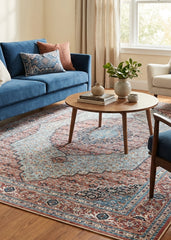 Multi-Colour Vintage Area Rug