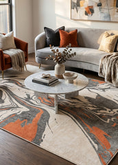 Multi-Colour Modern Style Area Rug