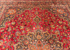 Vintage Khorasan Hand-Knotted Wool Persian Rug (Size: 295 X 390 CM)