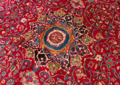 Vintage Sabzevar Hand-Knotted Wool Persian Rug (Size: 300 X 373 CM)