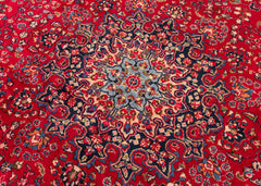 Vintage Sabzevar Hand-Knotted Wool Persian Rug (Size: 300 X 380 CM)